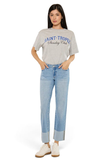 Kancan - Tiffany Essentials Low-Rise Straight Jeans (28" Inseam) - KC20110ML
