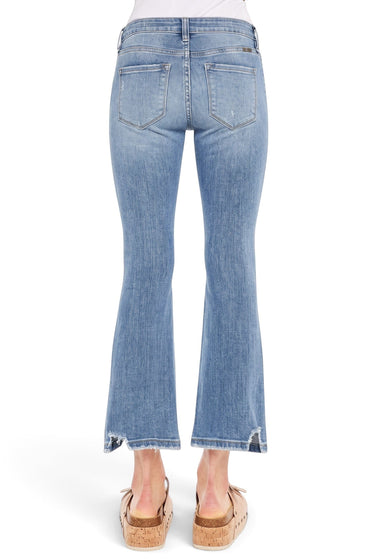 Kancan - Savanna Mid-Rise Cropped Flare Jeans (25.5" Inseam) - KC20058M