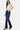 SaltTree Kancan mid-rise flare jeans in dark stone wash stretch denim with a 33.75" inseam.