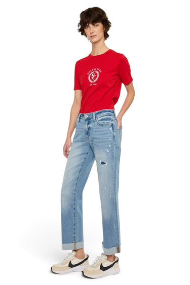 Kancan - Mid Rise Crop Straight Jeans (26.5" Inseam) - KC20125M