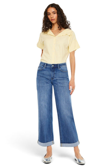 Kancan - Reyna High-Rise Wide-Leg Jeans (27" Inseam) - KC20090D