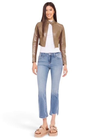 Kancan - Savanna Mid-Rise Cropped Flare Jeans (25.5" Inseam) - KC20058M