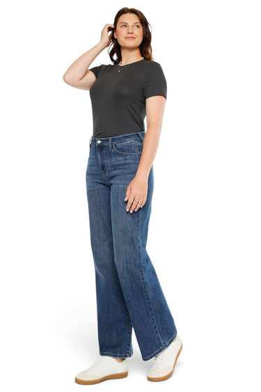 Kancan - Viola High-Rise Wide-Leg Curvy Jeans (31" Inseam) - KC20096M-CV