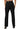 SaltTree Love Poem black high-rise straight-leg scuba knit pants with belted waist, back view on model.