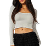 SaltTree Love Poem black lace bloomer shorts with double-layer ruffles and a decorative bow on a model