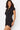 SaltTree Love Poem black zip-up polo romper in buttery-soft second-skin fabric worn by a model