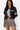 SaltTree Love Poem black faux leather cropped moto jacket with white racing stripes and a high snap collar