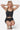 SaltTree Love Poem black ribbed seamless cropped tank top with hook-and-eye front closure worn by a blonde model.