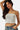 SaltTree Love Poem white strapless tube top in double-layer contour fabric worn by a model with long dark hair