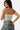 SaltTree Love Poem white strapless double-layered contour tube top worn by a model with jeans