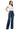 SaltTree model wearing mica denim super high rise dark indigo wide leg skater jeans with a 34 inch inseam