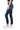SaltTree Mica Denim Rivale high rise skinny jeans in dark indigo with exposed button fly and raw step ankle hem.