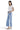SaltTree Mica Denim light wash super high rise wide leg cropped jeans with patch pockets on a model