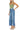 SaltTree Mica Denim super high rise wide leg jeans in vintage medium blue with frayed raw hem on a blonde model