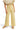 SaltTree Miou Muse high rise wide leg crop pants in pale yellow soft stretch twill with a trendy raw hem detail.