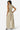 SaltTree Love Poem off white crinkled plisse crop top and wide-leg pant set with rhinestone embellishments on a model