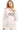 SaltTree Reflex beige fleece zip-up hoodie with California embroidery worn by a model