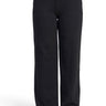 SaltTree Reflex black fleece high-rise straight leg joggers with an elastic drawstring waist and side pockets.