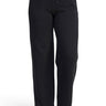 SaltTree Reflex black fleece straight leg joggers with an elastic drawstring waist and side pockets