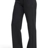 SaltTree Reflex black fleece straight-leg sweatpants with an elastic drawstring waist and side pockets