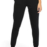 SaltTree Reflex black French terry boyfriend joggers with a drawstring waist, side pockets, and banded cuffs.