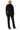 SaltTree Reflex black scuba knit cropped zip-up hoodie worn by a model from the back view.