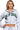 SaltTree Reflex ice grey cropped fleece zip-up hoodie with green California graphic print and drawstring hood