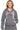 SaltTree Reflex fleece zip-up hoodie in heather grey with California embroidery and drawstring hood on a smiling model