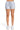 SaltTree Reflex heather grey fleece lounge shorts with an elastic drawstring waistband and side pockets