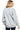 SaltTree Reflex heather grey fleece crew neck sweatshirt with a relaxed oversized fit worn by a smiling model