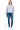 SaltTree model wearing a heather grey Reflex fleece half-zip sweatshirt with a mock neck and relaxed fit with jeans
