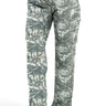 SaltTree Reflex olive camo fleece cargo sweatpants with a mid-rise, straight-leg fit and elastic drawstring waist.