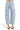 SaltTree Risen Jeans high-rise boyfriend barrel jeans in light indigo denim with curved seams and cuffed hems, back view.
