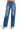 SaltTree Risen Jeans high rise slouchy baggy jeans in dark indigo wash with vertical front seams and raw frayed hems.