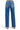 SaltTree Risen Jeans high rise slouchy baggy jeans in dark indigo wash with a released raw hem, back view.