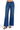 SaltTree Risen Jeans dark wash high rise wide leg denim with tummy control waistband and frayed raw hem