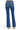 SaltTree Risen Jeans high-rise flare jeans in deep indigo wash with 5-pocket styling, back view.