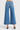 SaltTree Risen Jeans wide leg cropped denim with pintuck detail and tummy control in a light wash blue