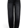 SaltTree Wax Jean black sand wash balloon wide leg jeans with a structured denim fit and classic five-pocket design
