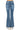 SaltTree Wax Jean low-rise bootcut jeans in medium blue potassium wash denim, back view showing 5-pocket design.