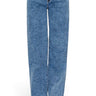 SaltTree Wax Jean dark blue snow wash mid-rise straight-leg jeans with a classic 5-pocket design and comfort stretch.