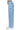 SaltTree Wax Jean mid-rise straight-leg jeans in a light blue snow wash denim, side view on a model
