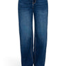 SaltTree Wax Jean mid-rise straight-leg denim jeans in medium blue with subtle abrasion and classic 5-pocket styling.
