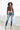 Kancan - USA Women's Dark Wash Five Pocket Button Fly Mid Rise Denim (30" Inseam) - KC8599-SaltTree