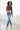 Kancan - USA Women's Dark Wash Five Pocket Button Fly Mid Rise Denim (30" Inseam) - KC8599-SaltTree