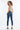Kancan - USA Women's Dark Wash Five Pocket Button Fly Mid Rise Denim (30" Inseam) - KC8599-SaltTree