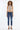 Kancan - USA Women's Dark Wash Five Pocket Button Fly Mid Rise Denim (30" Inseam) - KC8599-SaltTree